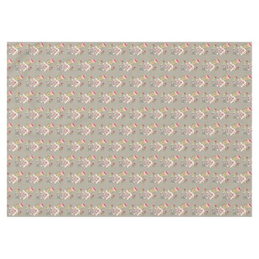 Weihnachtslieder, Weihnachten, Lebkuchen Mann Tischdecke (Vorderseite (Horizontal))