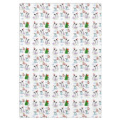 Weihnachtslieder, Weihnachten, Schneemann, Pinguin Tischdecke (Vorderseite)