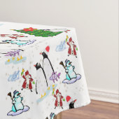 Weihnachtslieder, Weihnachten, Schneemann, Pinguin Tischdecke (Beispiel)