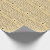 Weihnachtslieder, Weihnachtsbaum, Feiertag Geschenkpapier (Ecke)