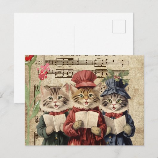 Weihnachtslieder, Weihnachtschor Postkarte (Vorne/Hinten)