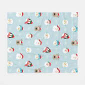 Weihnachtslieder, Weihnachtsgeschenk Fleecedecke (Vorderseite (Horizontal))