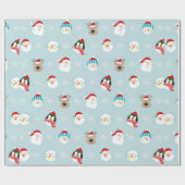 Weihnachtslieder, Weihnachtsgeschenk Geschenkpapier (Flach)