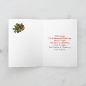 Weihnachtslieder, Weihnachtskarten und Angelkarten Feiertagskarte (Innenseite)