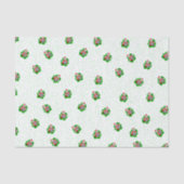 Weihnachtslieder-Weihnachtsmannmützen in Circles D Seidenpapier (Vorderseite)