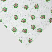 Weihnachtslieder-Weihnachtsmannmützen in Circles D Seidenpapier (Ausschnitt)