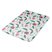 Weihnachtslieder, Weihnachtsmannmützen und Candy C Badematte (Schrägansicht)