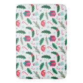 Weihnachtslieder, Weihnachtsmannmützen und Candy C Badematte (Vorderseite Vertikal)