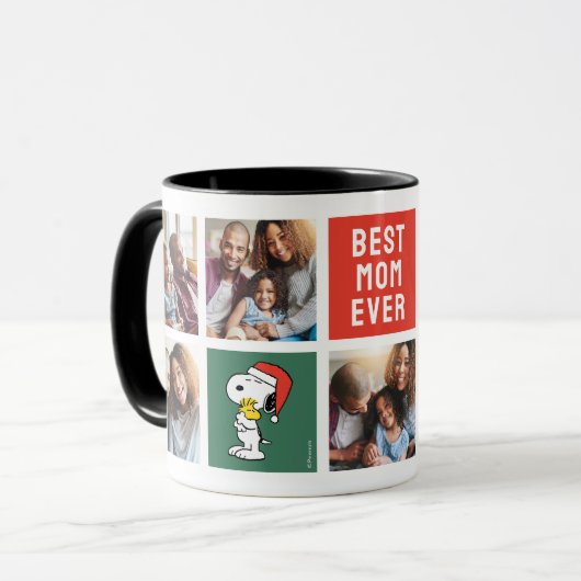 Weihnachtslieder & Woodstock | Beste Mama - Collag Tasse (Vorderseite Links)