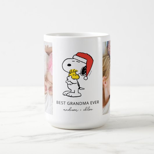 Weihnachtslieder & Woodstock | Bestes Oma-Foto Kaffeetasse (Mittel)