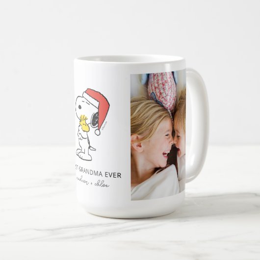 Weihnachtslieder & Woodstock | Bestes Oma-Foto Kaffeetasse (VorderseiteRechts)