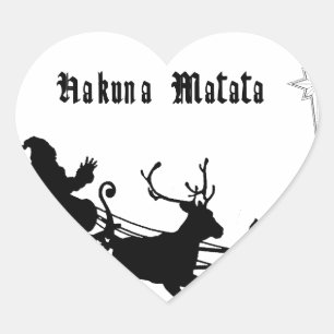 Weihnachtslieder zum Mitsingen – Festliche Freude Herz-Aufkleber