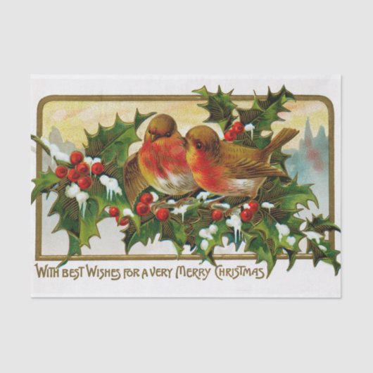Weihnachtslieder zwischen Berries und Ivy Seidenpapier (Vorderseite)