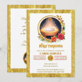 Weihnachtsliedergottesdienst Weihnachts Einladung (Vorne/Hinten)