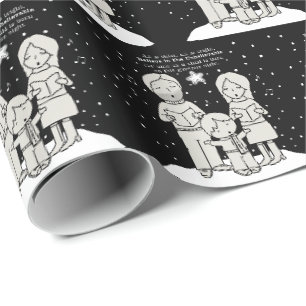 Weihnachtsliedersingen Geschenkpapier