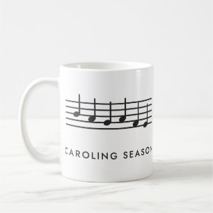 Weihnachtsliedersingen-Musiknoten Kaffeetasse