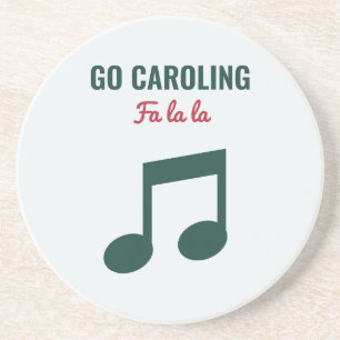 Weihnachtsliedersingen-Tag Fa la la Weihnachtsmusi Getränkeuntersetzer
