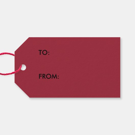 Weihnachtsliefer Geschenkanhänger (Rückseite Horizontal)