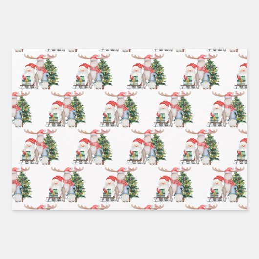 Weihnachtslieferung ab Weihnachtsfeiertag Geschenkpapier Set (Vorderseite 3)