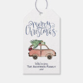 Weihnachtslieferung {BLAU} Geschenkanhänger (Vorderseite)