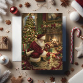 Weihnachtslieferung des Weihnachtsmanns Karte