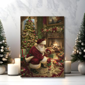 Weihnachtslieferung des Weihnachtsmanns Karte