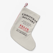 Weihnachtslieferung Kleiner Weihnachtsstrumpf (Vorderansicht (hängend))