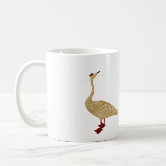 WEIHNACHTSlieferungs-GANS Kaffeetasse (Links)