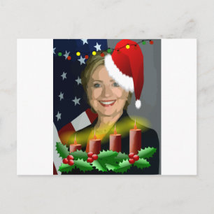 Weihnachtsliegeklammer Feiertagspostkarte