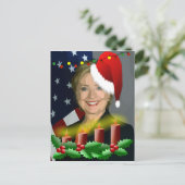 Weihnachtsliegeklammer Feiertagspostkarte (Stehend Vorderseite)