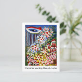 Weihnachtsliegekunst Postkarte (Stehend Vorderseite)