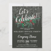 Weihnachtsliegeleuchten Einladung (Vorderseite)