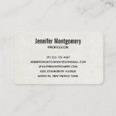 Weihnachtsliegeplatz Rustikale Szene Visitenkarte (Rückseite)