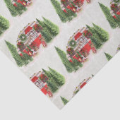 Weihnachtsliegeplatz Rustikales Muster Seidenpapier (Detail)