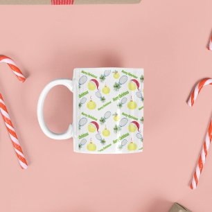 Weihnachtsliegeplätze und -bälle kaffeetasse