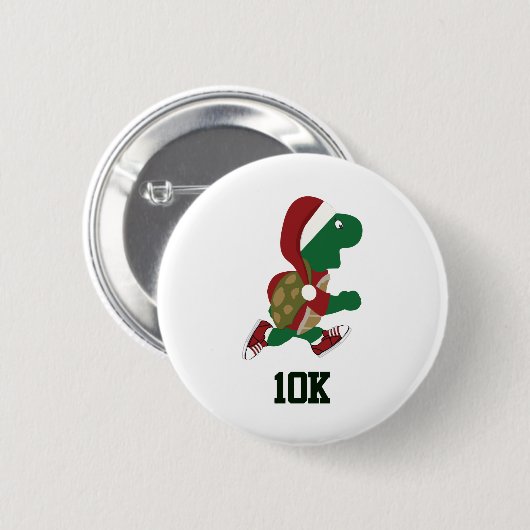 Weihnachtsliegeschildkröte 10K Button (Vorne & Hinten)