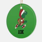 Weihnachtsliegeschildkröte 10K Keramikornament (Links)
