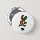 Weihnachtsliegeschildkröte 5K Button (Vorne & Hinten)