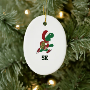 Weihnachtsliegeschildkröte 5K Keramik Ornament
