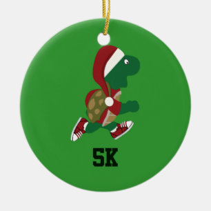 Weihnachtsliegeschildkröte 5K Keramikornament