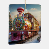 Weihnachtsliegezug Keramikornament (Rechts)