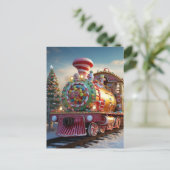 Weihnachtsliegezug Postkarte (Stehend Vorderseite)