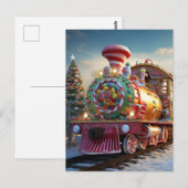 Weihnachtsliegezug Postkarte (Vorne/Hinten)