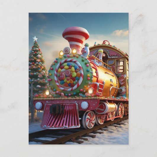 Weihnachtsliegezug Postkarte (Vorderseite)
