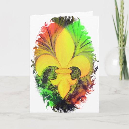 WeihnachtsLilie Feiertagskarte (Vorderseite)