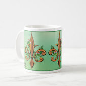 WeihnachtsLilie mit Alligatoren Kaffeetasse (Vorderseite Links)