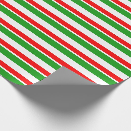 Weihnachtslinien grün, weiß, rot farbig geschenkpapier (Ecke)