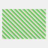 Weihnachtslinien grün, weiß, rot farbig geschenkpapier set (Vorderseite 3)