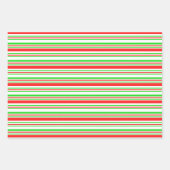 Weihnachtslinien grün, weiß, rot farbig geschenkpapier set (Vorderseite 2)