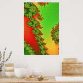 Weihnachtslinienposter Poster (Küche)